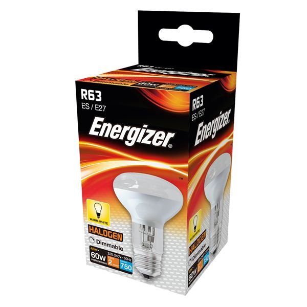 ENERGIZER ECO HALOGEN 42W (60W) R63 REFLECTOR LAMP BOXED