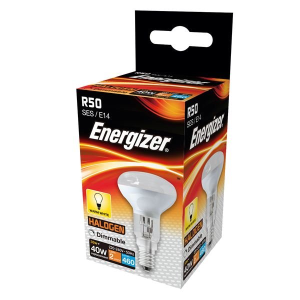 ENERGIZER ECO HALOGEN 33W (40W) R50 REFLECTOR LAMP BOXED