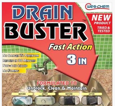 DRAIN BUSTER FAST ACTION 3 IN 1 1LTR