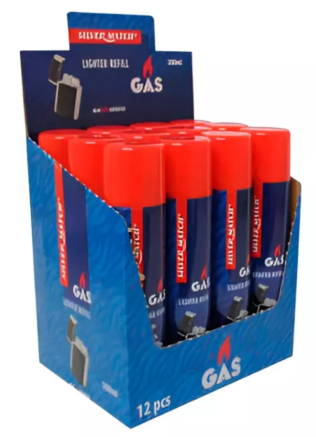 SILVER MATCH LIGHTER REFILL GAS 300ML